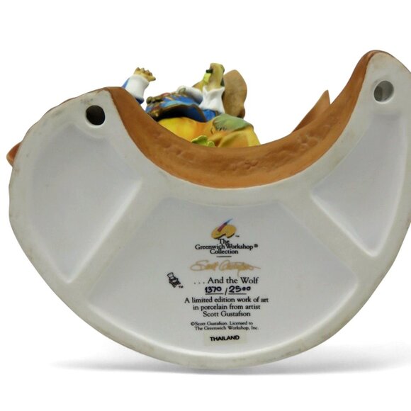 WOLF Scott Gustafson Greenwich Workshop Limited Edition Figurine Vintage 8" - Picture 6 of 7